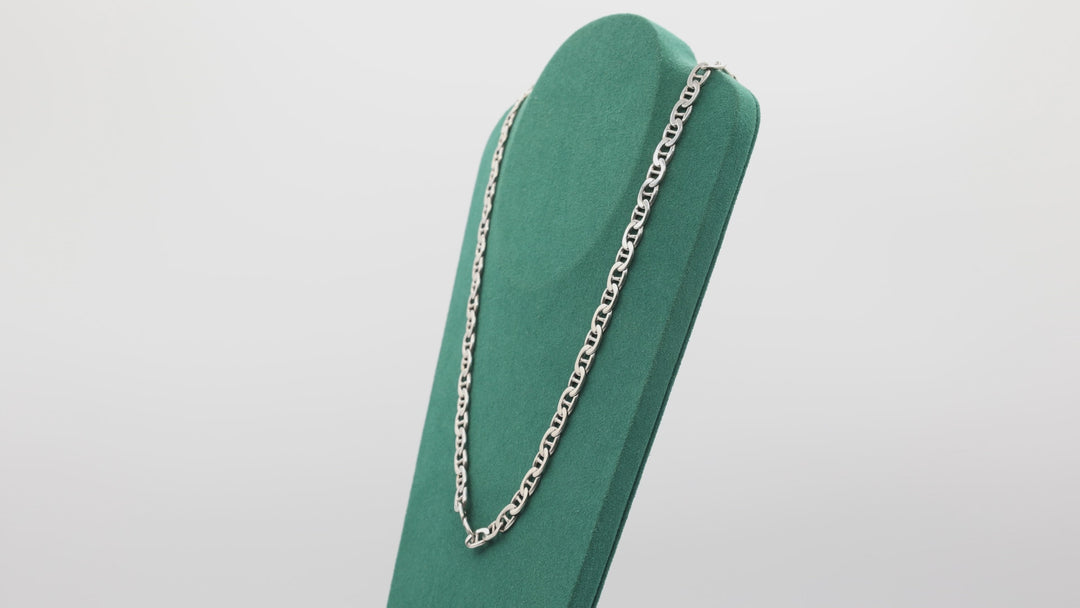 925 Sterling Silver Lorenzo Link Chain 22 Inch Length