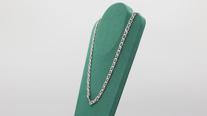 925 Sterling Silver Lorenzo Link Chain 22 Inch Length
