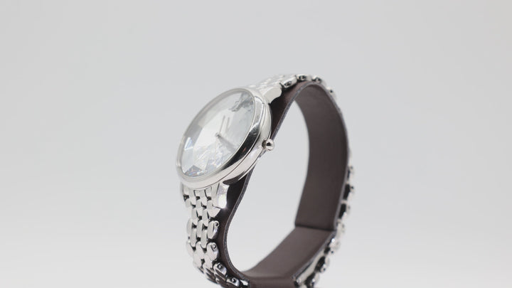 Swarovski Crystal Lake Quartz Silver Dial Watch