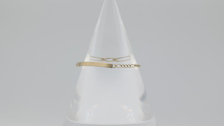 14k Yellow Gold Baby Chain Bracelet - 2g for Infants