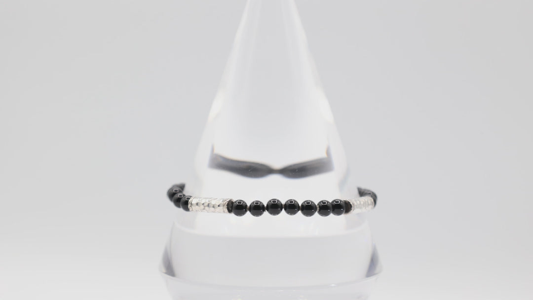 John Hardy 925 Sterling Silver and Black Onyx Bracelet