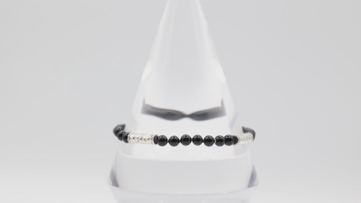 John Hardy 925 Sterling Silver and Black Onyx Bracelet