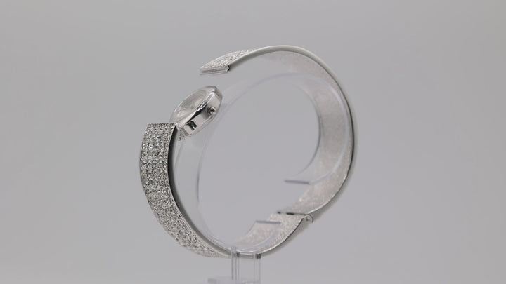 Stainless Steel 925 Silver Joanne Cooper Duchess Peekaboo Rhinestone bangle Bracelet