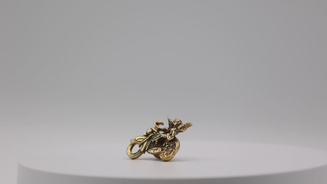 Harley Davidson Angel on a Motorcycle Pin