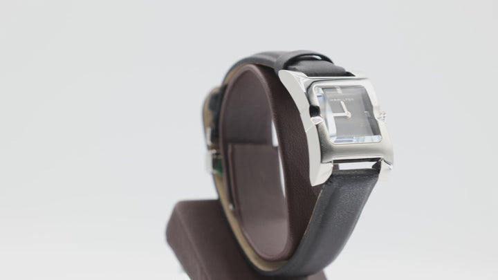 Hamilton 000211 Black Dial Wristwatch with Black Genuine Leather Band
