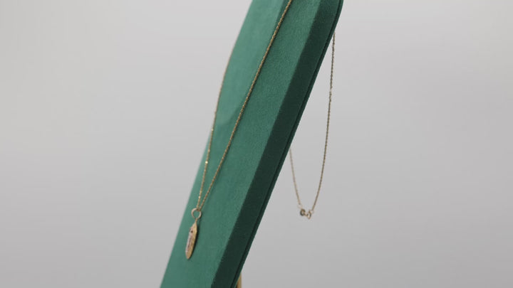 11K Yellow Gold Religious Pendant Necklace - 23 inches