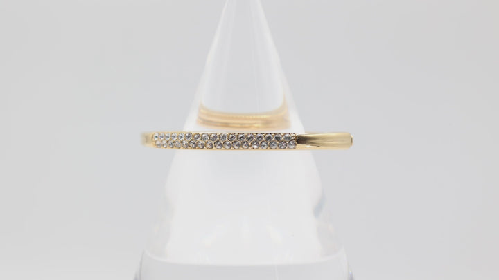 Swarovski Gold Tone Crystal Bangle Bracelet for Elegance