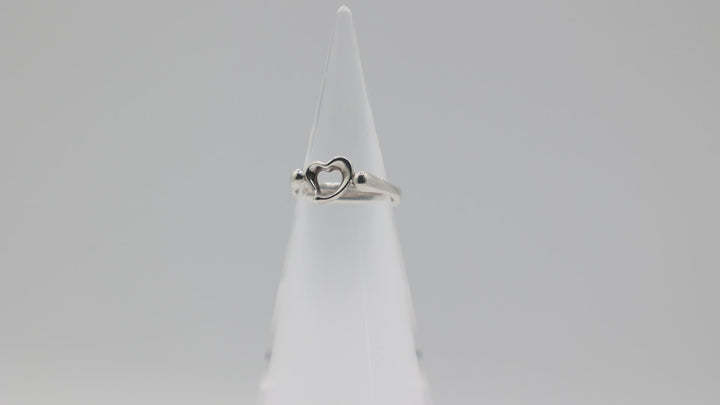Tiffany And Co Elsa Peretti Open Heart Ring Size 7