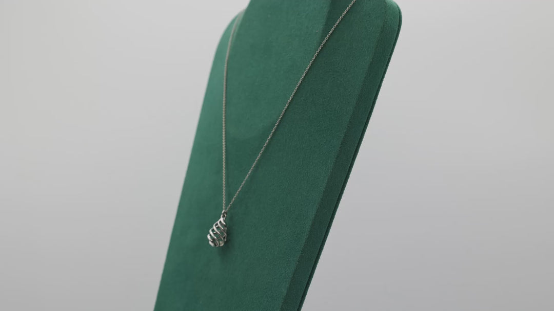 Tiffany And Co 925 Sterling Silver Paloma Picasso Venezia Luce Pendant Necklace