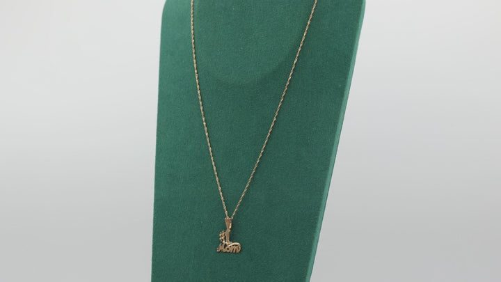 14K Yellow Gold Number One Mom Necklace Pendant Jewelry