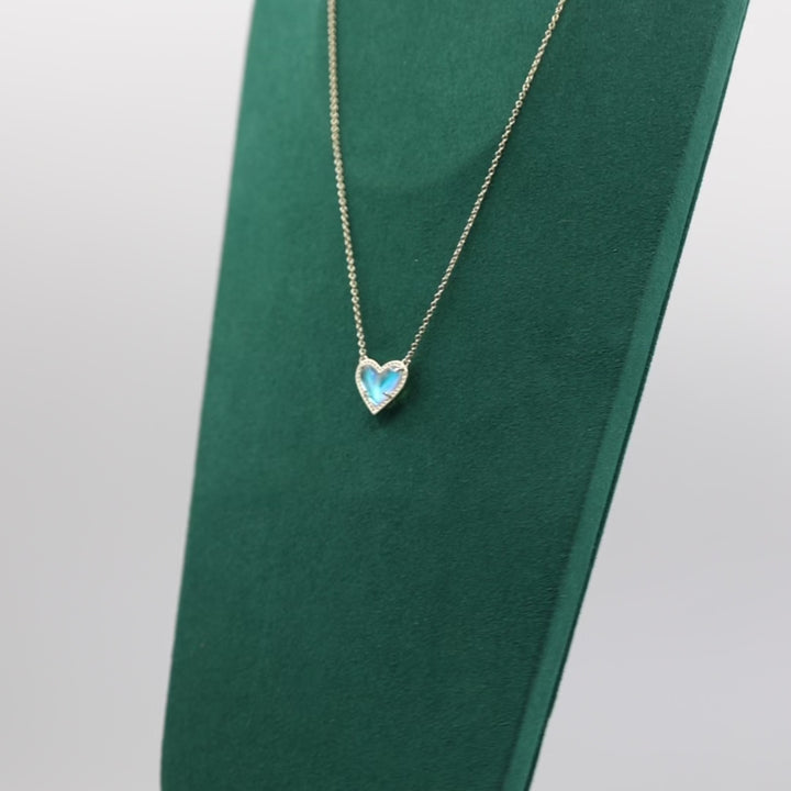 Gold Tone Kendra Scott Heart Stationary Pendant Necklace - 10 Inches