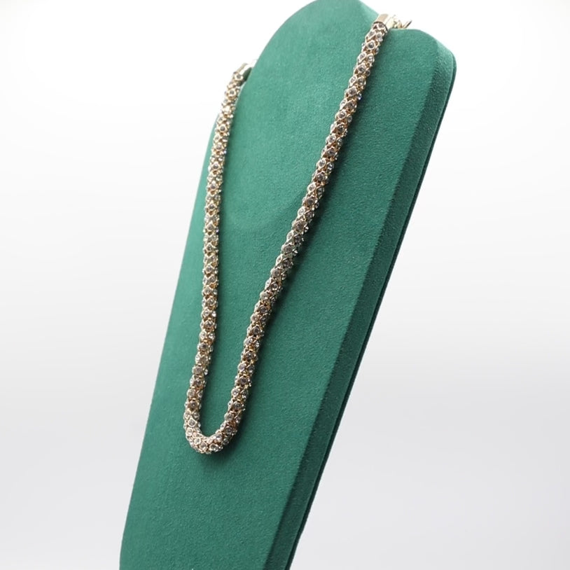 Swarovski Charter Club Rhinestone Cluster Tube Necklace - 17 inches