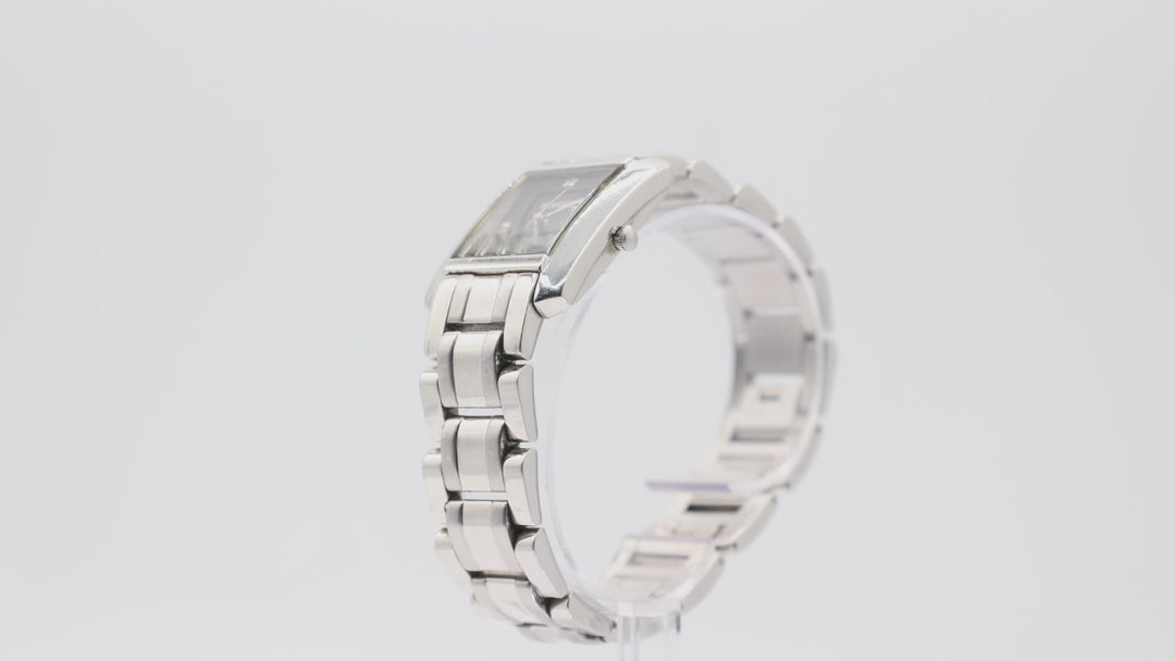 Fossil Genuine Diamond Stainless Steel Watch Black Dial