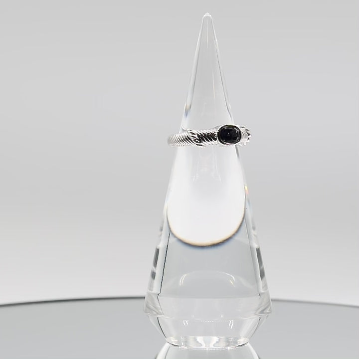 925 Sterling Silver Judith Ripka Blue Amethyst Ring - Size 8.75