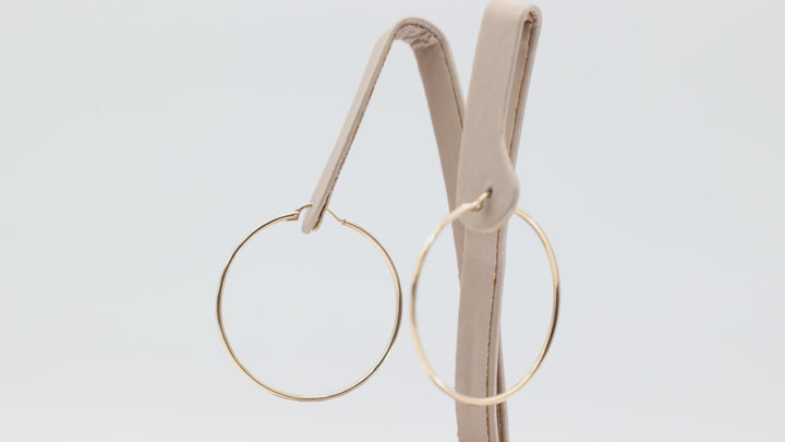 10k Yellow Gold Large Hoop Earrings for Elegant Style