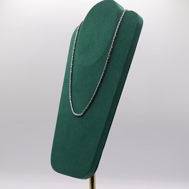 925 Sterling Silver Effy Chain W/Gemstone Pendant- 18 Inches