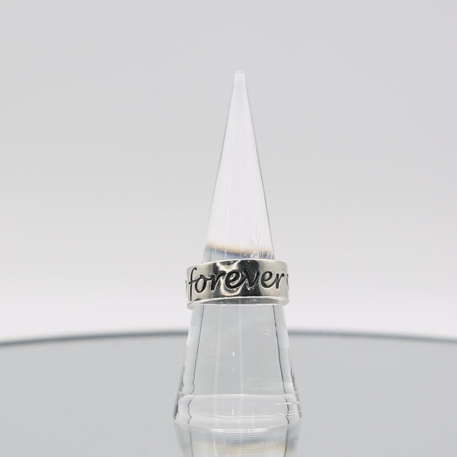 925 Sterling Silver James Avery Retired Friend Forever Ring- Size 7