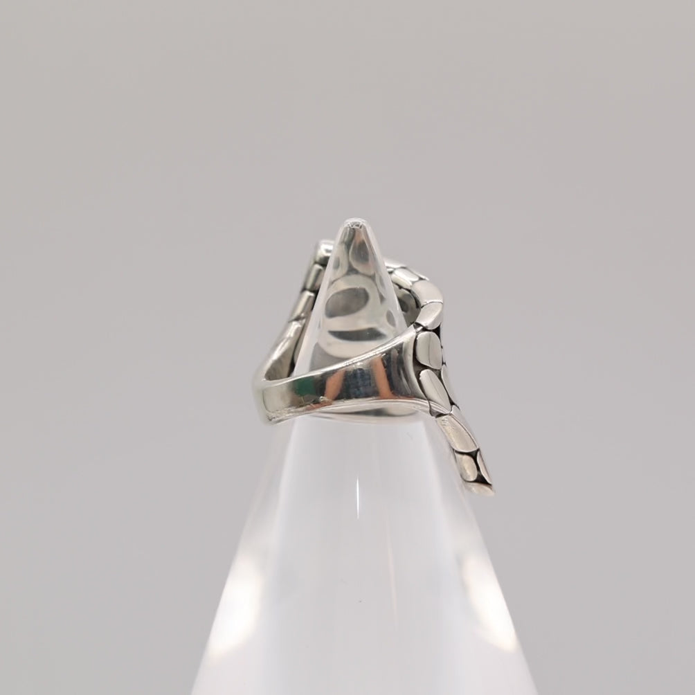 925 Sterling Silver John Hardy Kali Pebble Ring - Size 8.5 / 17.50 g