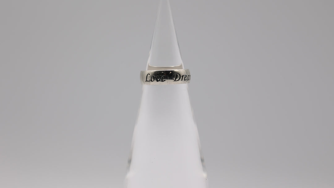 925 Sterling Silver Dream and Believe Ring - Size 5.75