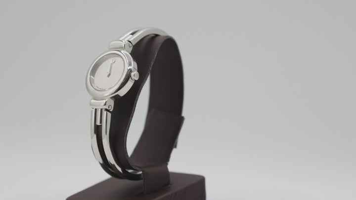 Movado Harmony Mirror Silver Tone Watch Unisex Timepiece