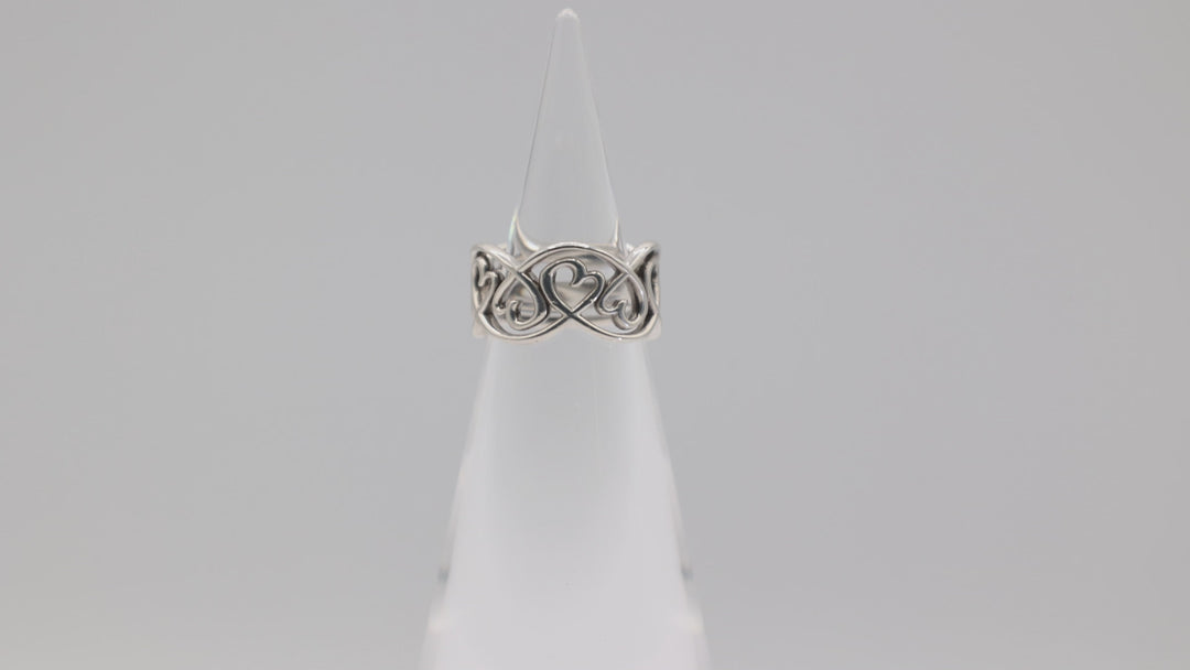 Tiffany And Co Paloma Picasso Loving Hearts Ring Size Six Point Five