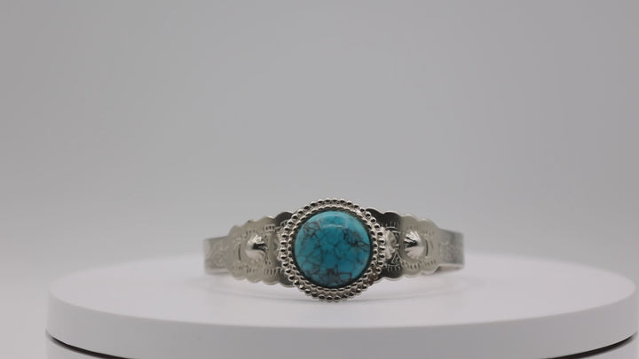 Southwest Faux Turquoise Cuff Bracelet