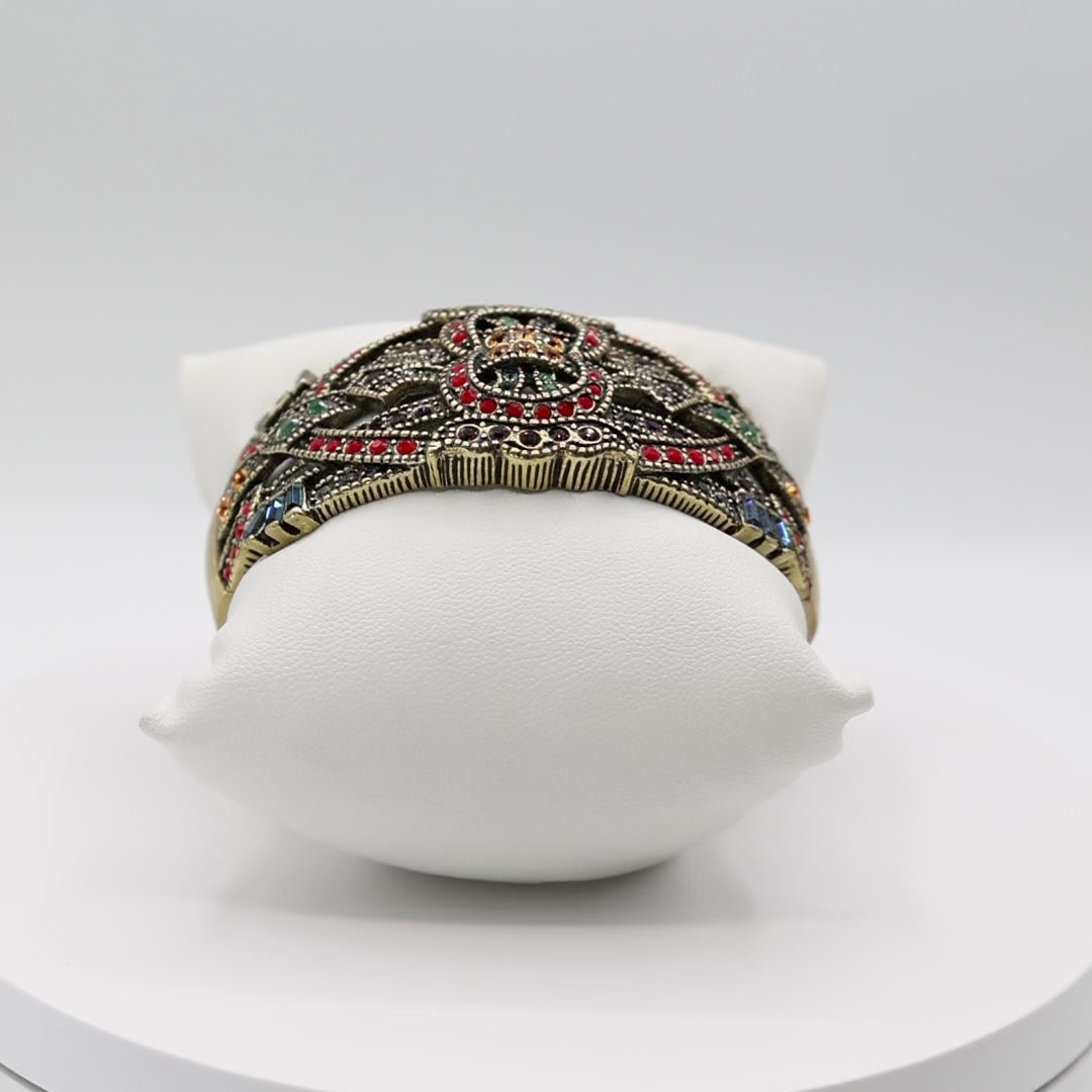 Heidi Daus Multicolor Rhinestone Bangle Bracelet