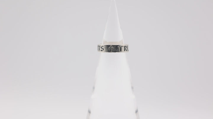 James Avery 925 Sterling Silver "True Love Waits" Cross Ring- Size 7