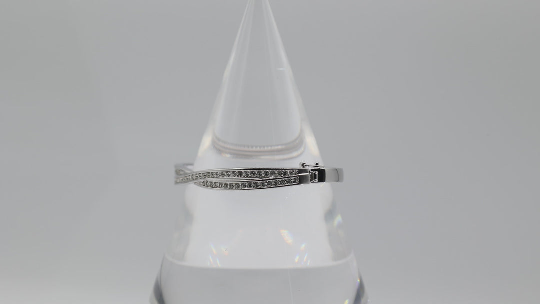 Swarovski Hinged Crystal Bracelet Elegant Sparkle Jewelry Gift