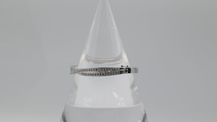 Swarovski Hinged Crystal Bracelet Elegant Sparkle Jewelry Gift