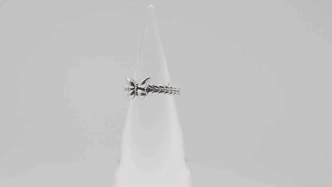John Hardy JAI Butterfly Ring 925 Sterling Silver Size 7