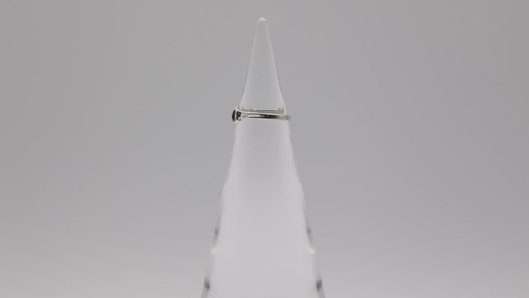 925 Sterling Silver Two Heart Ring 3.5
