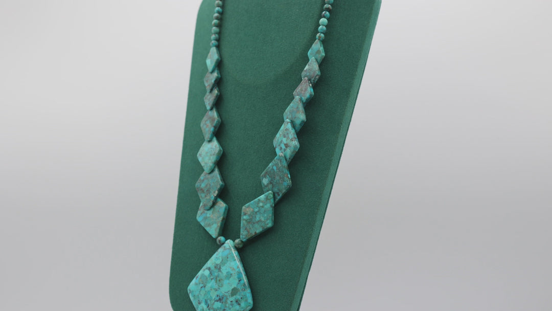 925 Turquoise Necklace 20 Inch Sterling Silver Jewelry