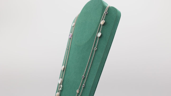 925 Sterling Silver Ippolita Classico Long Pinball Layering Necklace
