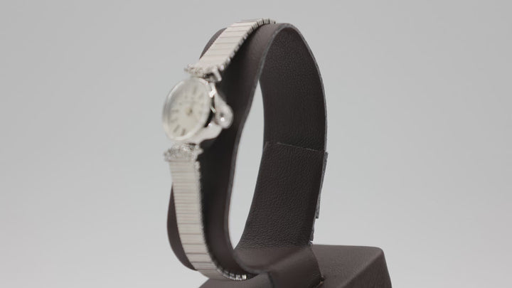 Hamilton Vintage Diamond Accented Mechanical Wind Up Watch