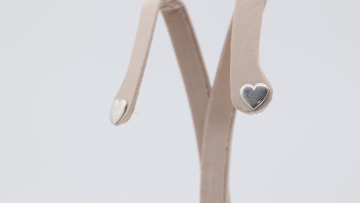 James Avery 925 Sterling Silver Heart Stud Earrings