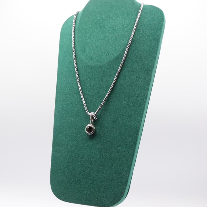 925 Sterling Silver & 18k Effy Gold Accented Garnet Pendant Necklace - 18 inches
