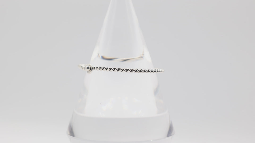 James Avery 925 Sterling Silver Twisted Wire Hook-On Bracelet