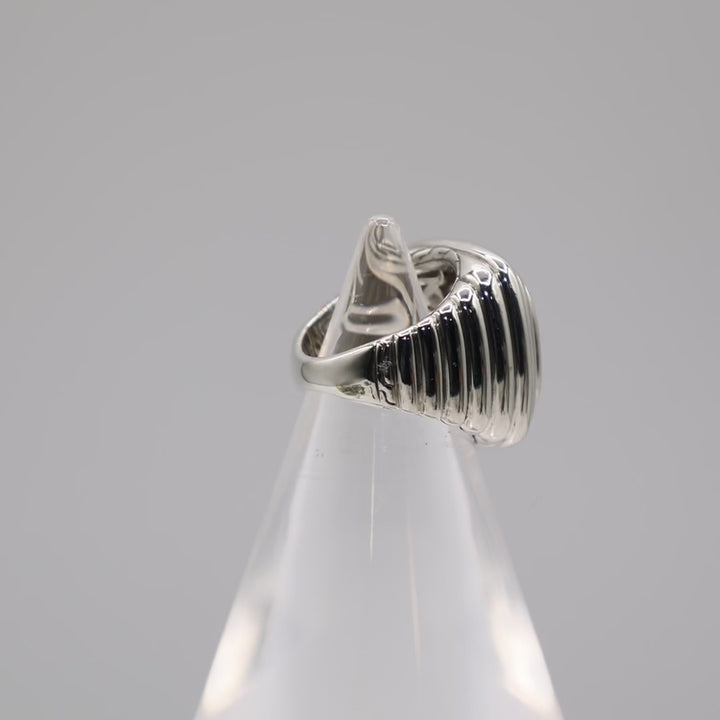 925 Sterling Silver John Hardy Bedeg Batu White Topaz Cocktail Ring - Size 5 / 14.14g