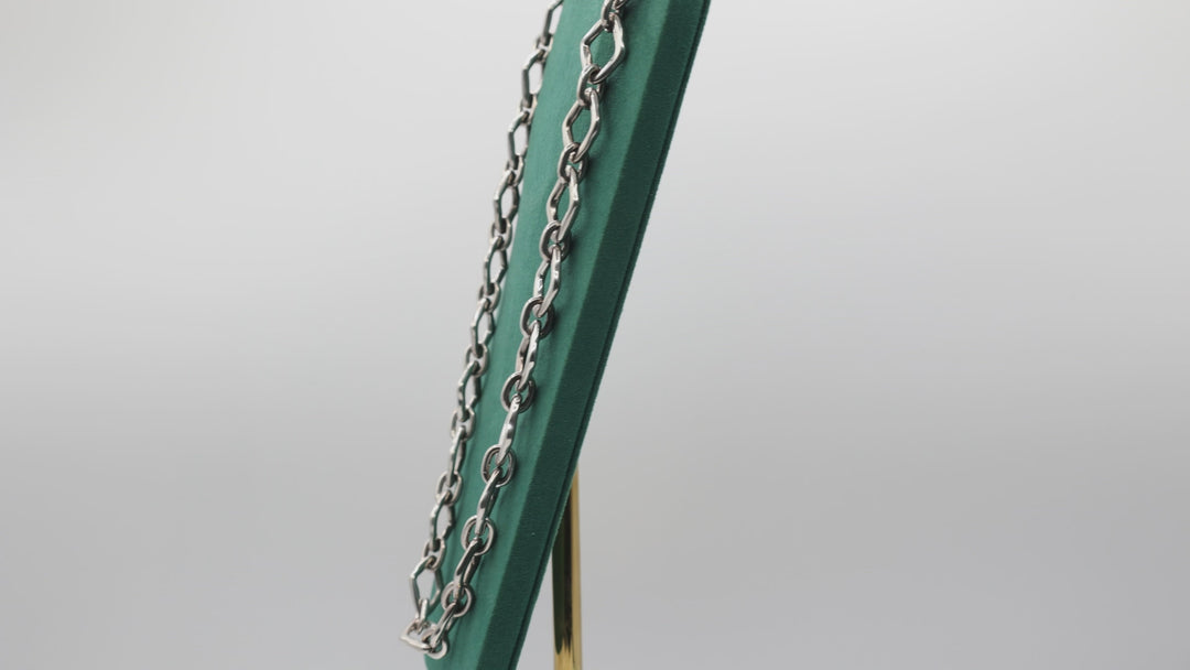 Uno De 50 925 Sterling Silver Link Chain Necklace For Women