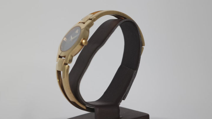 Movado Amorosa Gold Tone Womens Bangle Watch Elegant Accessory