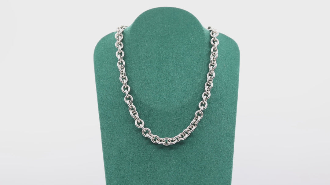 Tiffany & Co. Return to Tiffany Oval Tag Necklace