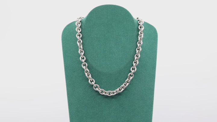 Tiffany & Co. Return to Tiffany Oval Tag Necklace
