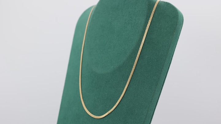 14K Yellow Gold Herringbone Chain - 15 in.