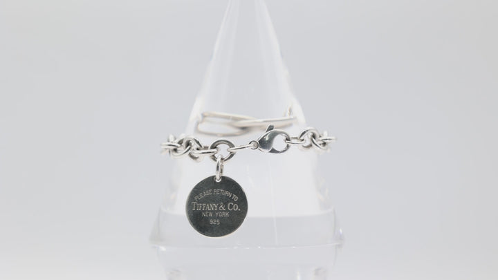 Tiffany & Co. "Please Return To Tiffany" Round Tag Bracelet