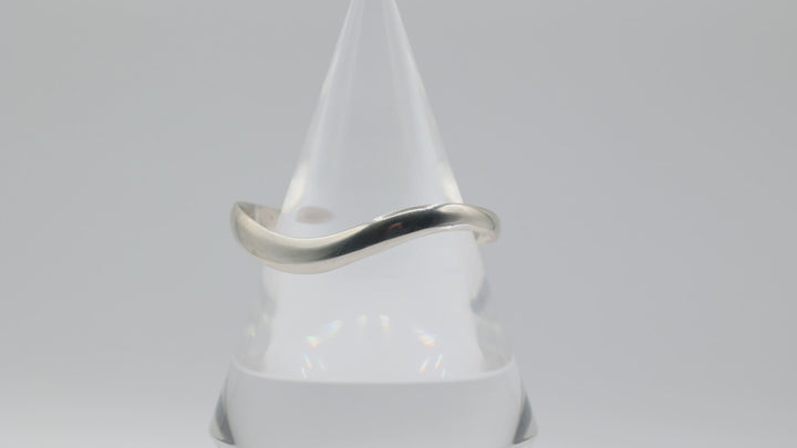 925 Sterling Silver Wavy Cuff Bracelet for Women