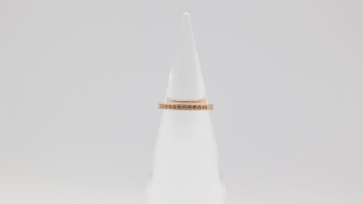 Swarovski Gold Tone Matrix Crystal Band Ring Size 6.75