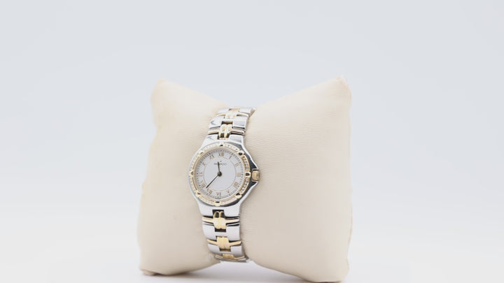 Movado 10k Yellow Gold and Diamond Bezel Women's Watch