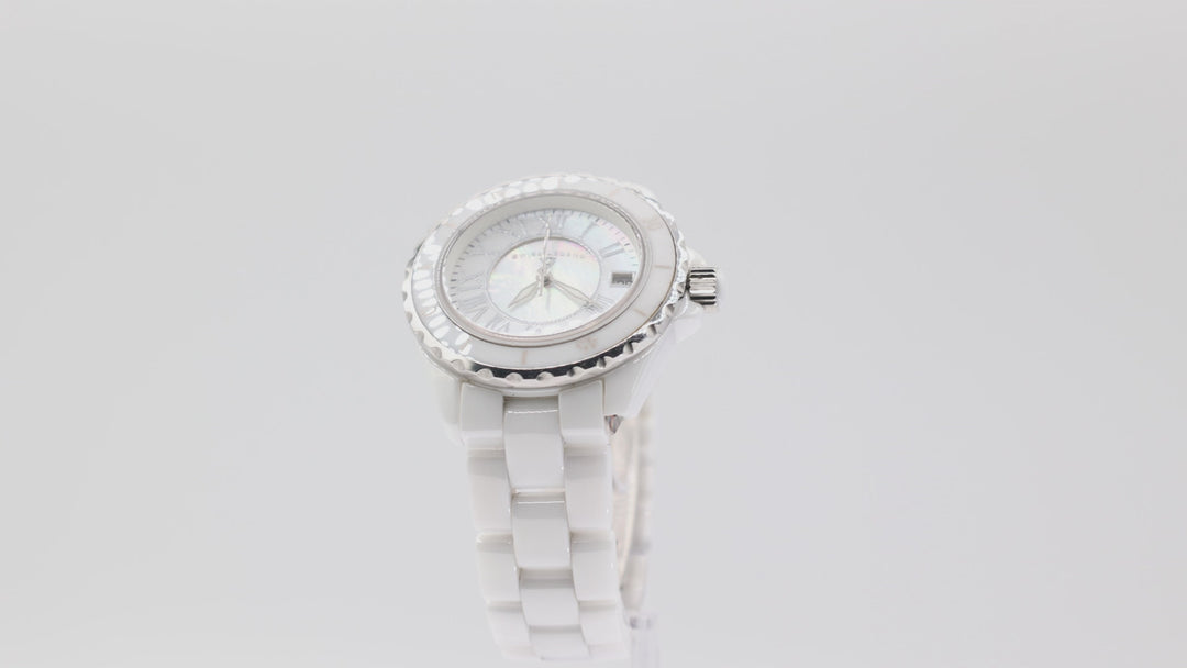 Swiss Legend Karamica White Band Mother of Pearl Dial Watch