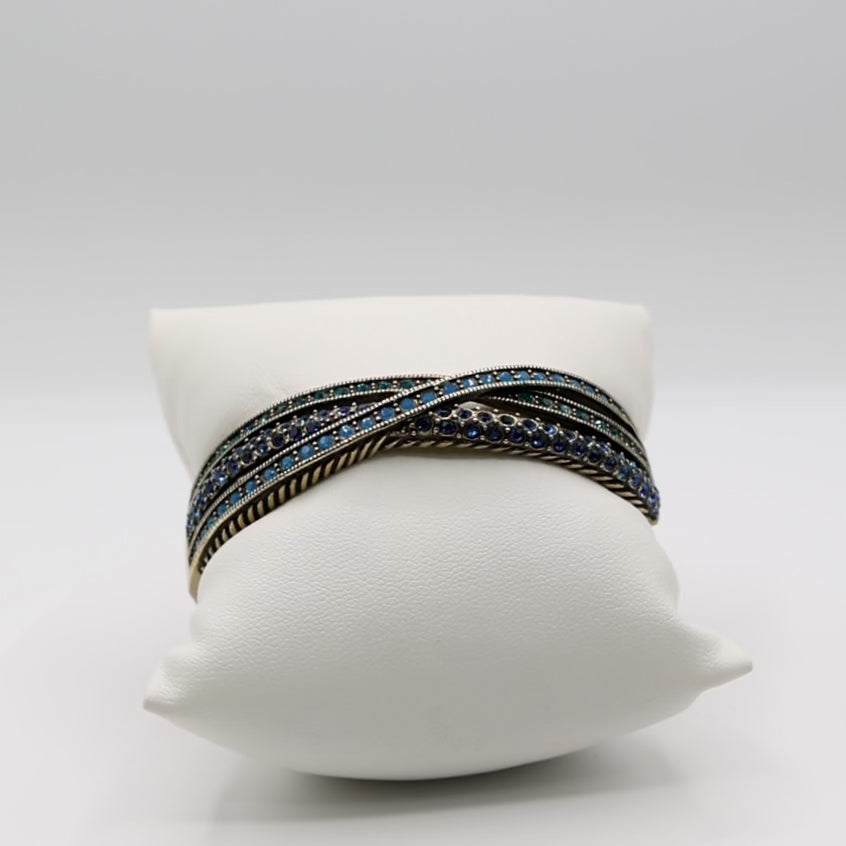 Heidi Daus Swarovski Crystal Hinge Bangle